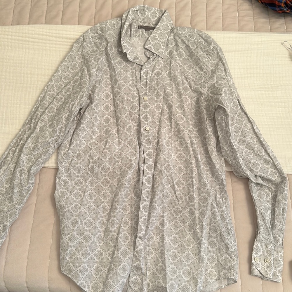 Printed Neiman Marcus button down